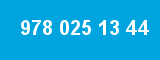 978 025 13 44